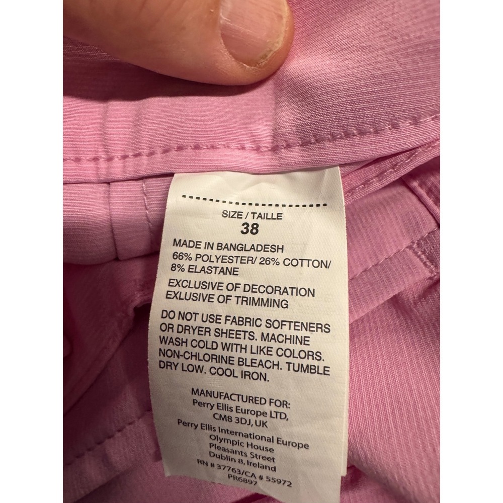 PGA Tour Mens Course Comfort Golf Shorts Pink 4-Way Stretch Size 38 NWT - Picture 10 of 10